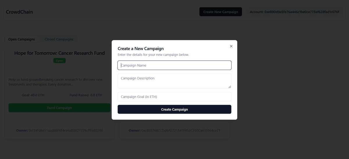 CrowdChain: Blockchain based crowdfunding platform