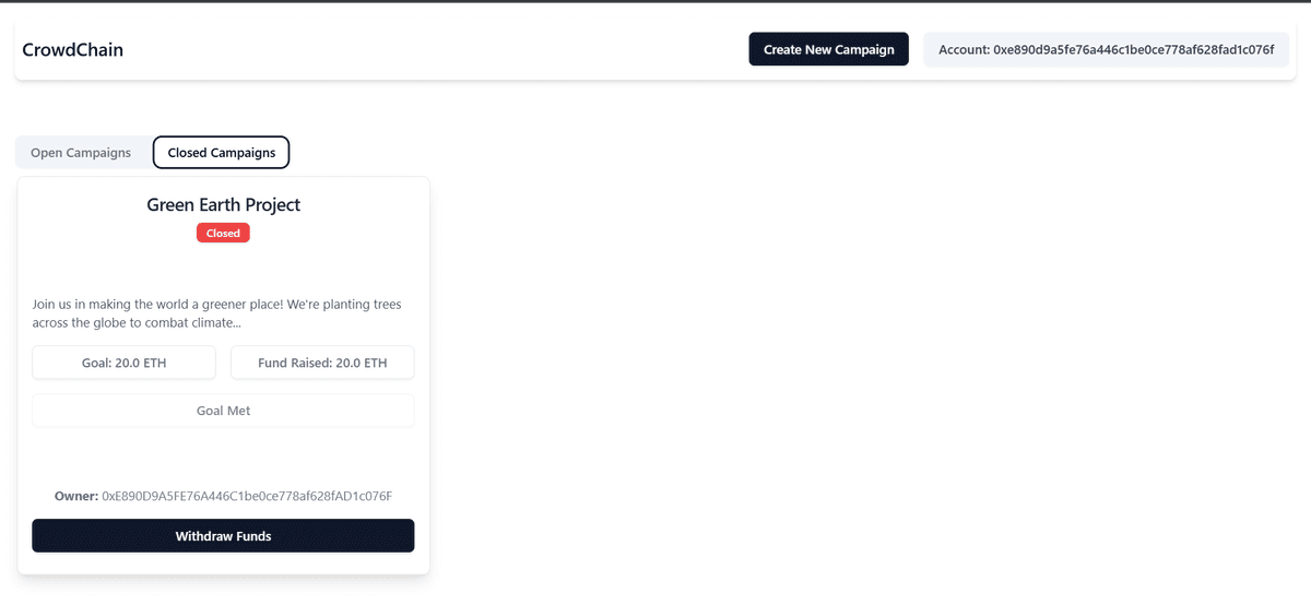 CrowdChain: Blockchain based crowdfunding platform